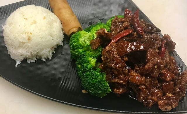 L-Orange Beef.