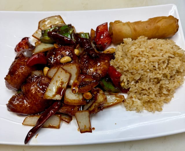 L-Kung Pao Fish.