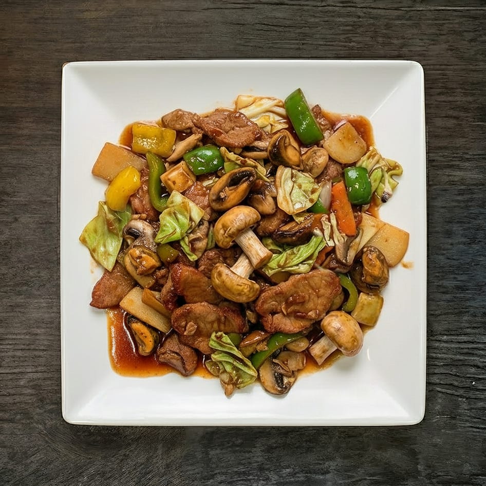 Twice Cooked BBQ Pork.