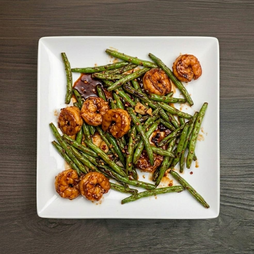 Shrimp with String Bean.