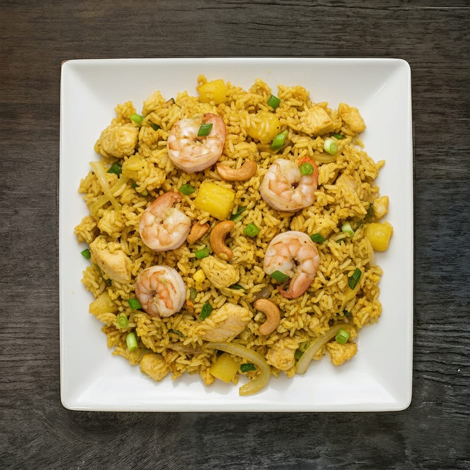 Pineapple Curry Fried Rice.