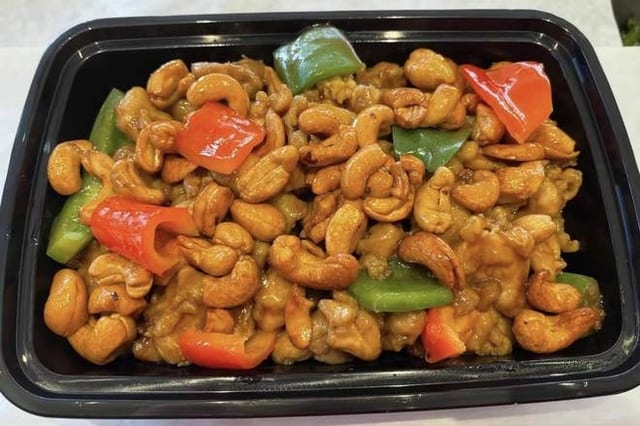 L-Cashew Chicken.